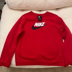 Nike Men's Bold Red Crewneck Sweater